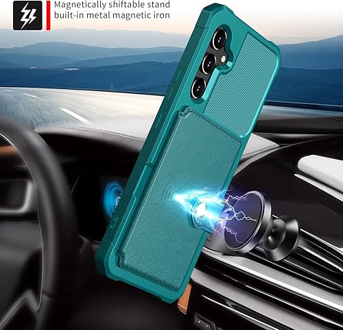 Miniatura 3 de Wefor Funda para Samsung Galaxy A14 5G - Funda tipo cartera con bolsillos para tarjetas de cuero PU Funda trasera con tapa para Samsung Galaxy A14