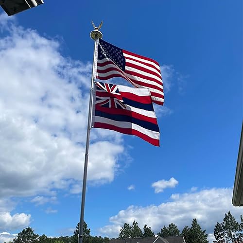 Miniatura 9 de AMZFLAG Bandera del estado de Nueva York de 3 x 5 pies para exteriores, fabricada en Estados Unidos, doble cara resistente de 3 capas, bandera del