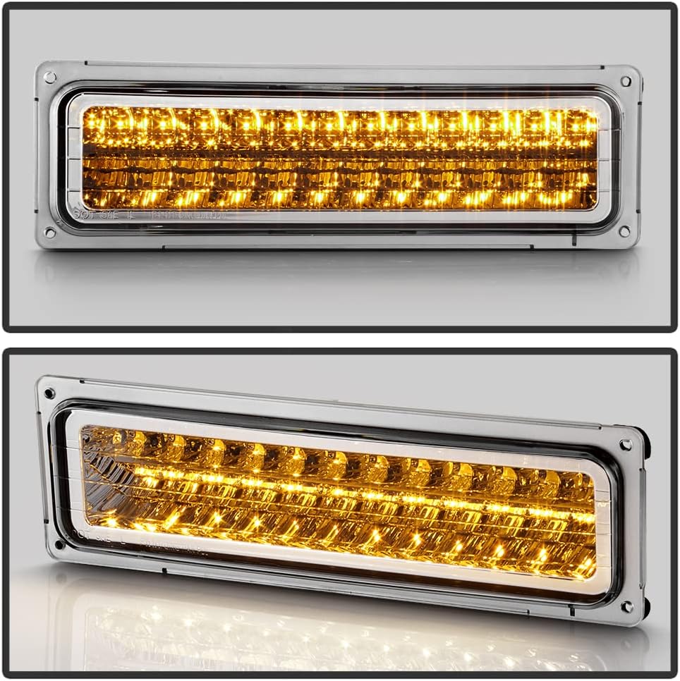 AKKON - For 90's Chevy GMC C/K Blazer Suburban Tahoe Silverado Yukon Sierra LED Bumper Light Lamp