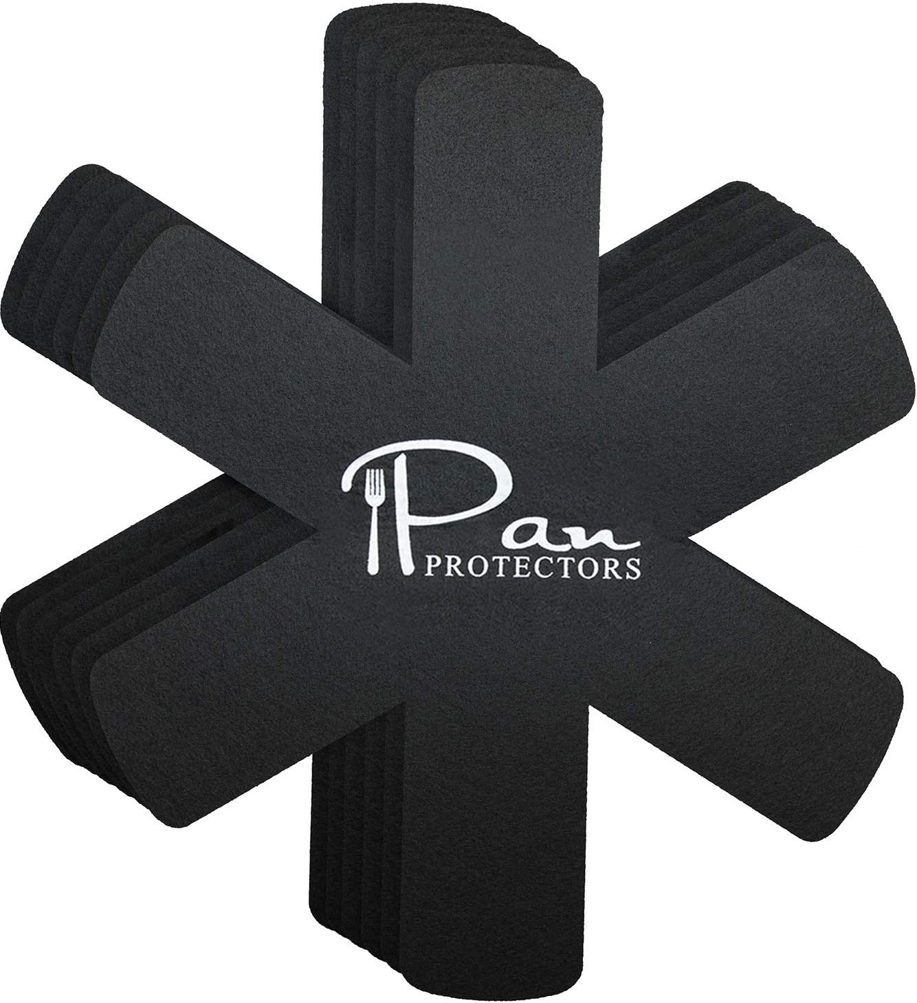 Pot and Pan Protectors (6 Pcs) Avantina Pan Protectors - 16 Inches Wide - Stacking Pan Protector - Prevent Scratching, Separate and Protect Your Dishes - Made of Felt