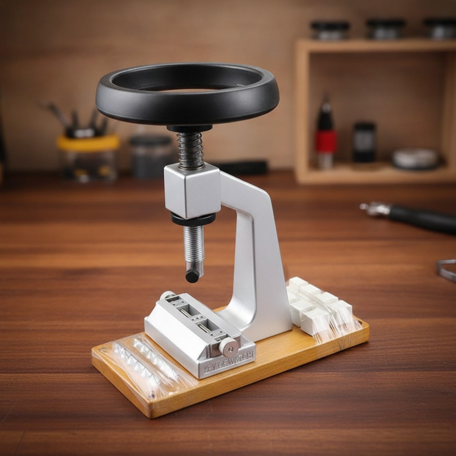 Abridor Cajas Reloj Profesional | Abridor Cajas Reloj con Base, Robusto