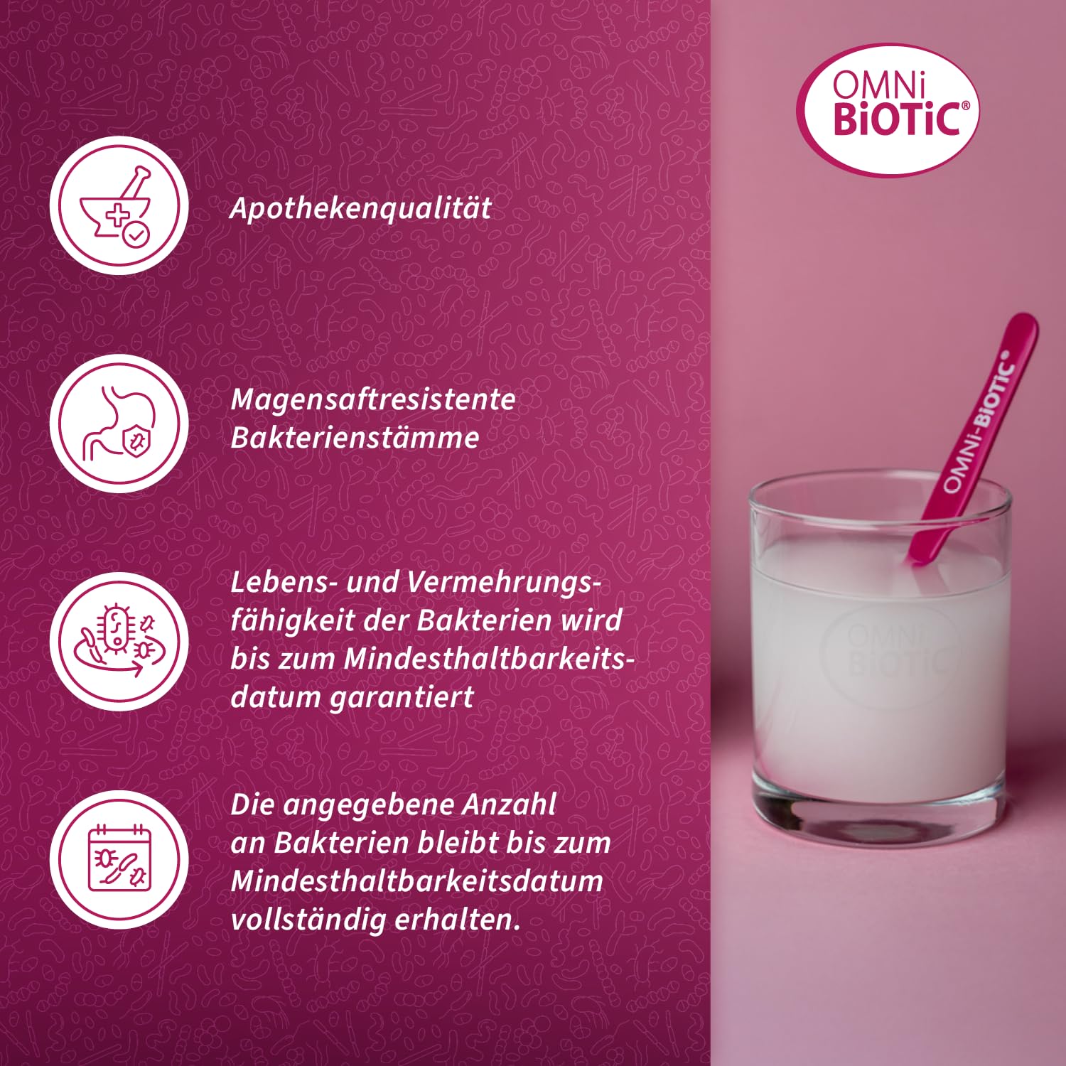 OMNi BiOTiC 6 | Der tägliche Begleiter für ein gutes "Bauchgefühl" | Für jeden Tag und jedes Alter geeignet | 60 Sachets | 6 Bakterienstämme | Pulver | Mit Inulin | Vegan | Glutenfrei