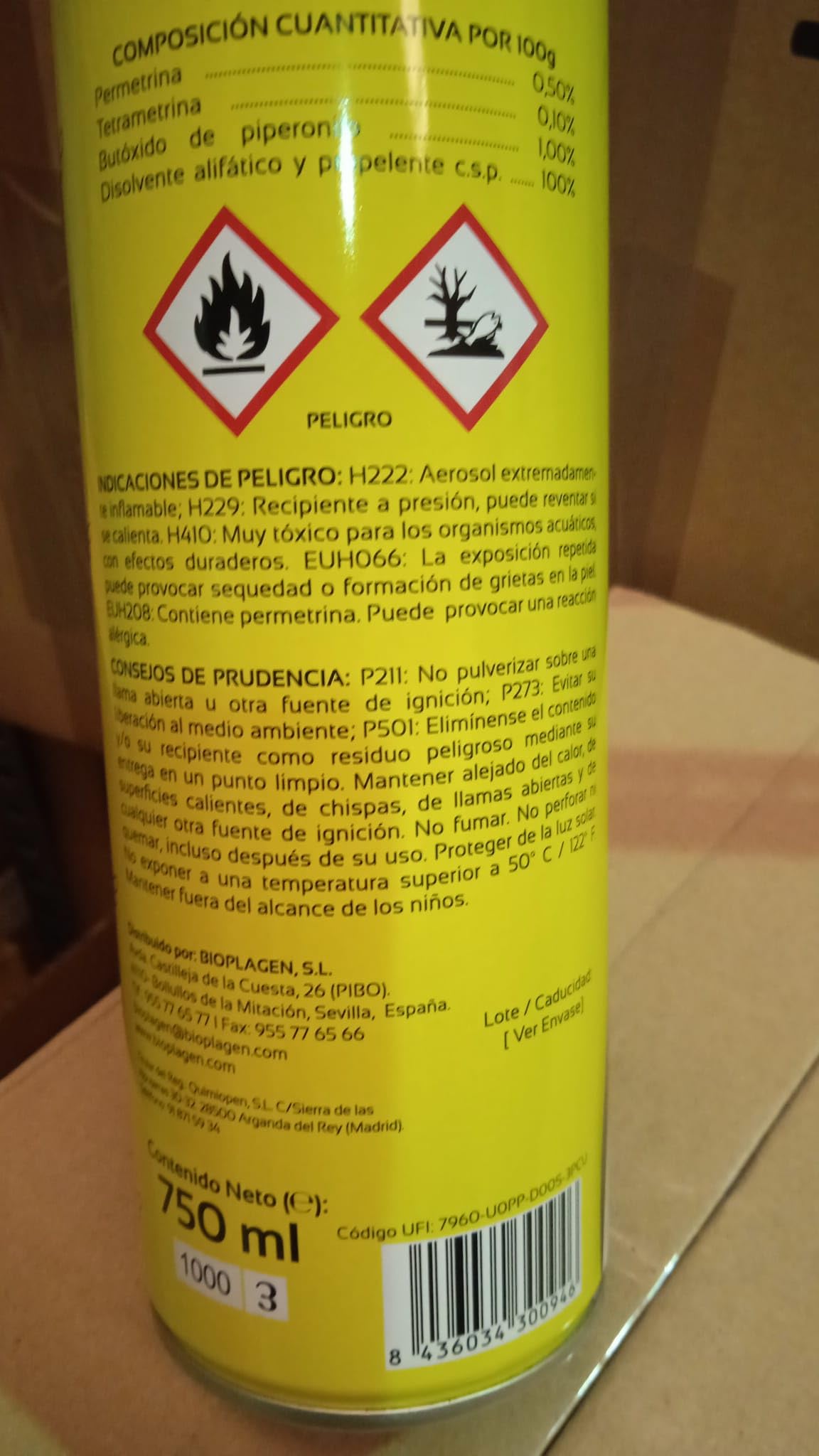 Insecticida contra avispas aerosol largo alcance | Zum-Kade Plus avispas | Formato 1 L