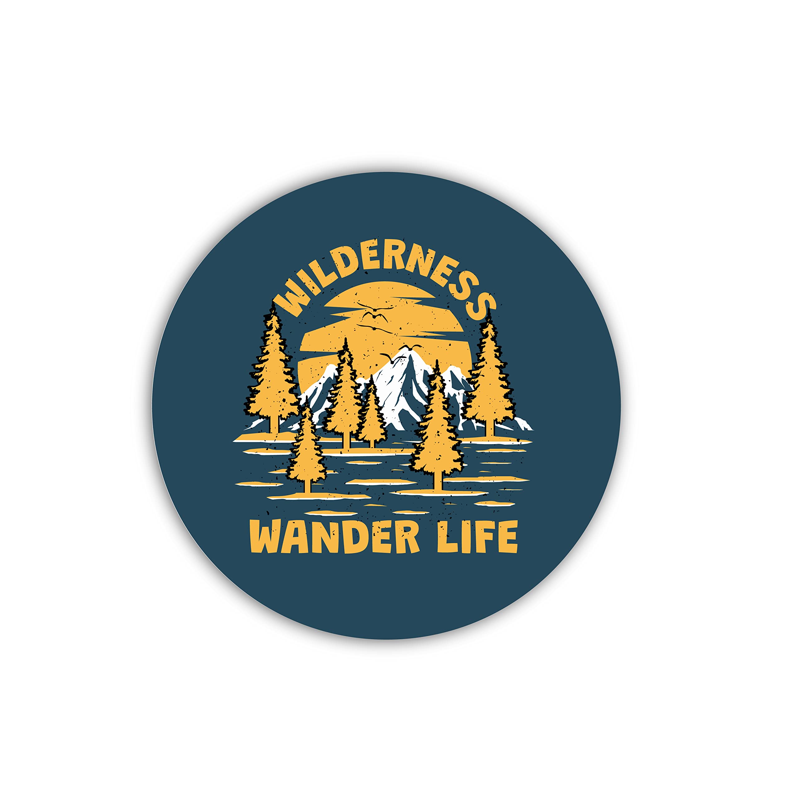 VVWV® Wild Wander Life Fridge Magnets for Refrigerator Home & Kitchen Decor Gift Items Wooden Fridge Magnet L X H 3 X 3 Inch
