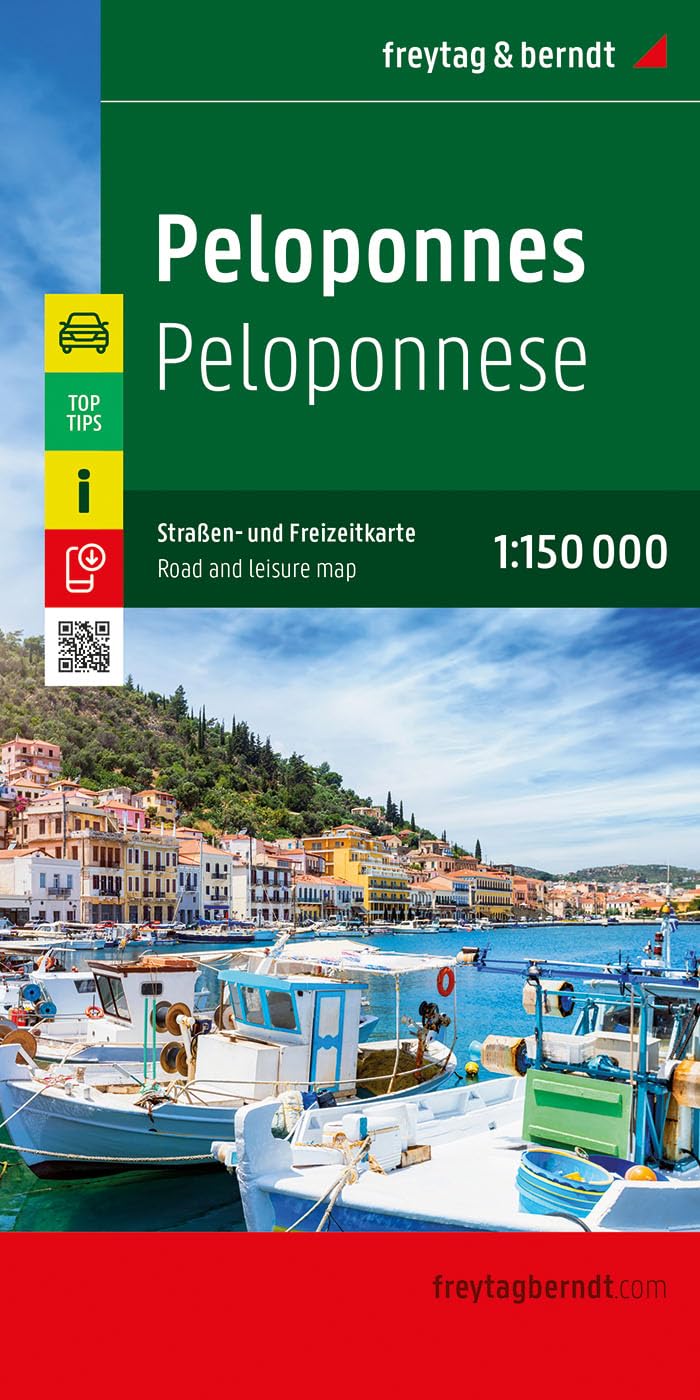 Peloponnes Road and Leisure Map: 1:150,000 scale