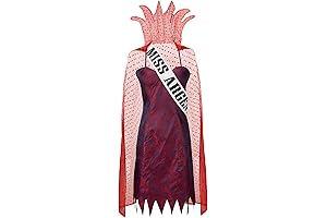 Movie Miss Argentina Cosplay Costume Cloak Dress