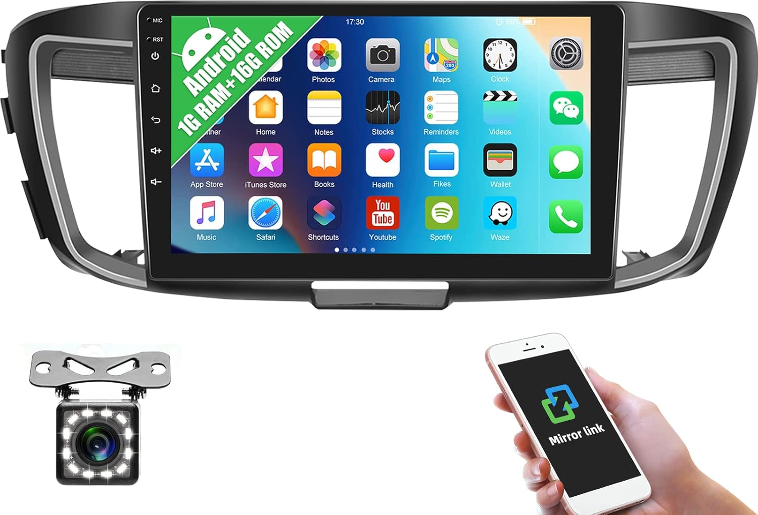 UNITOPSCI Android Car Stereo Bluetooth Radio GPS Navigation