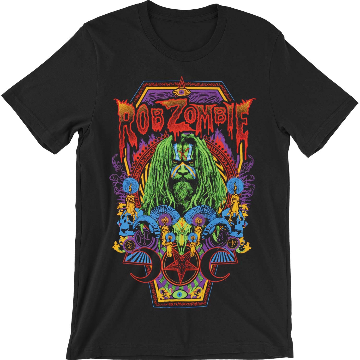 GLOBAL Rob Zombie Men's Necro Color T-Shirt Black