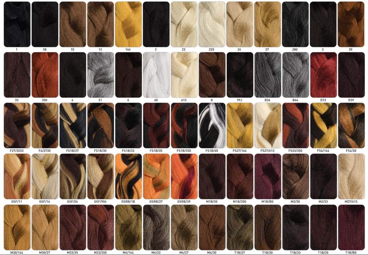 Rastafri Rast A Fri "Freed'm Silky Braids" Hair Braid (Pack of 3) # 60 Silver White