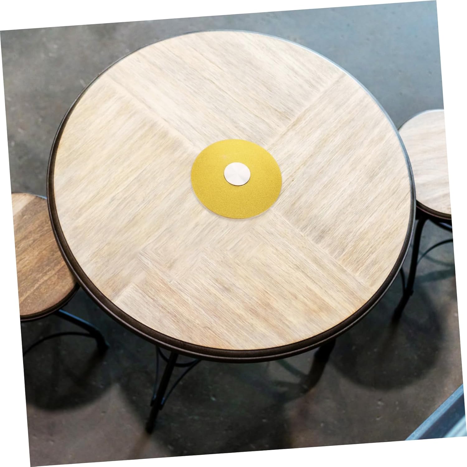 PRETYZOOM Material Rotating Turntable Round Dining Table Base Smooth Rotation Turntable for Restaurant Pantry Bearing