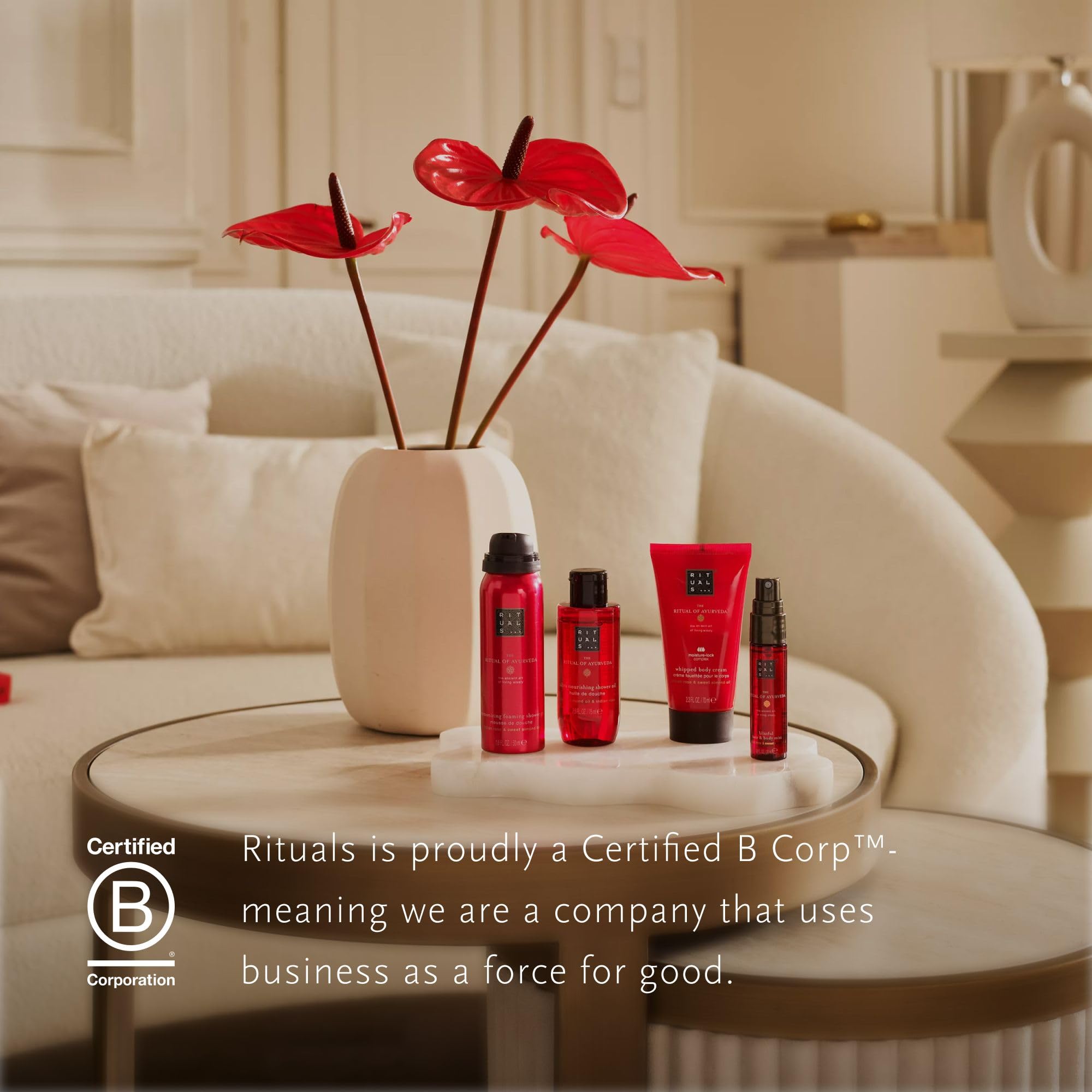 RITUALS Set regalo Il rituale dell'Ayurveda, Small | Confezione regalo con prodotti per la cura del corpo con olio di rosa indiano e mandorle dolci | Profumo bilanciante