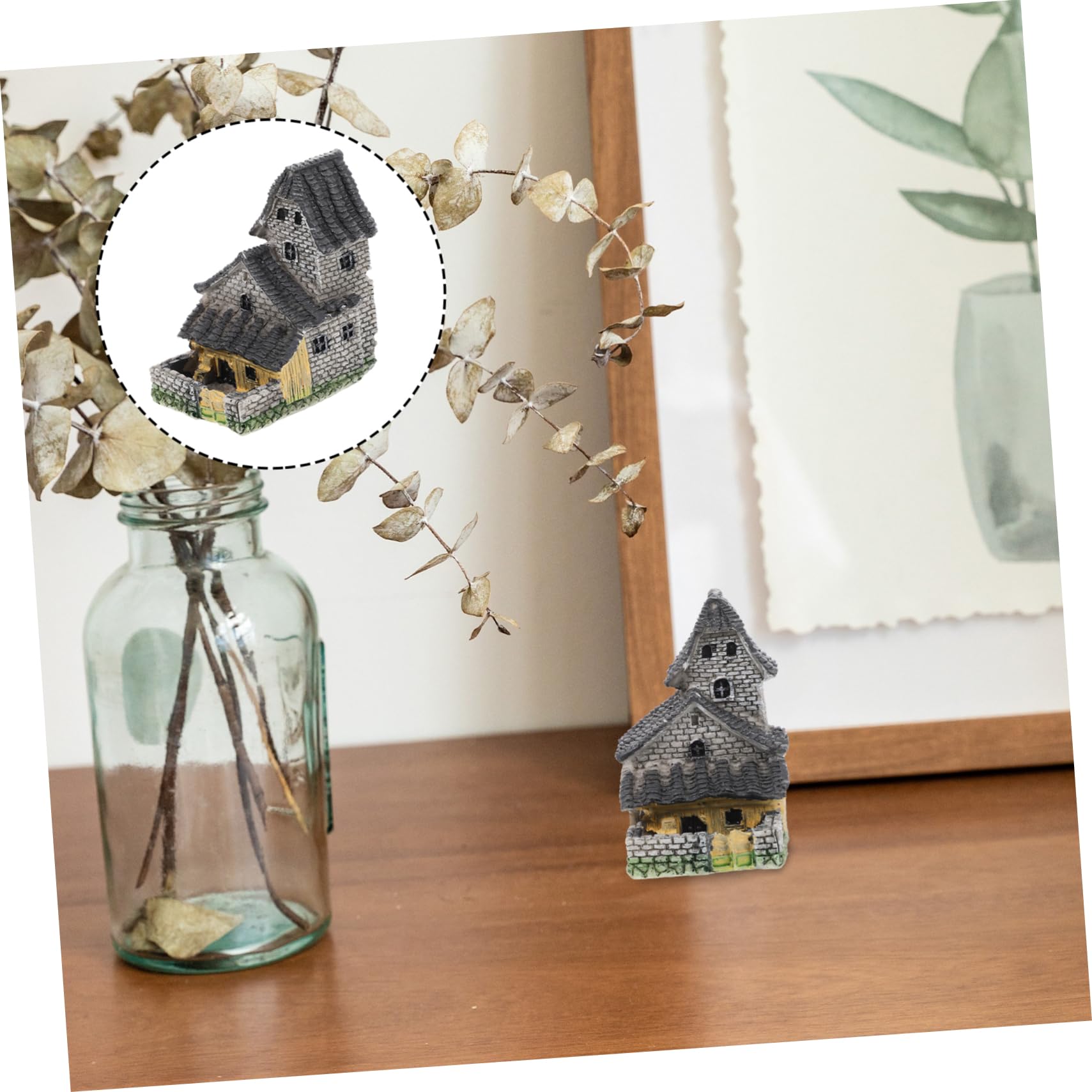 Monde Miniature Résine Décoration Jardin Fée 92 Pièces - Maison