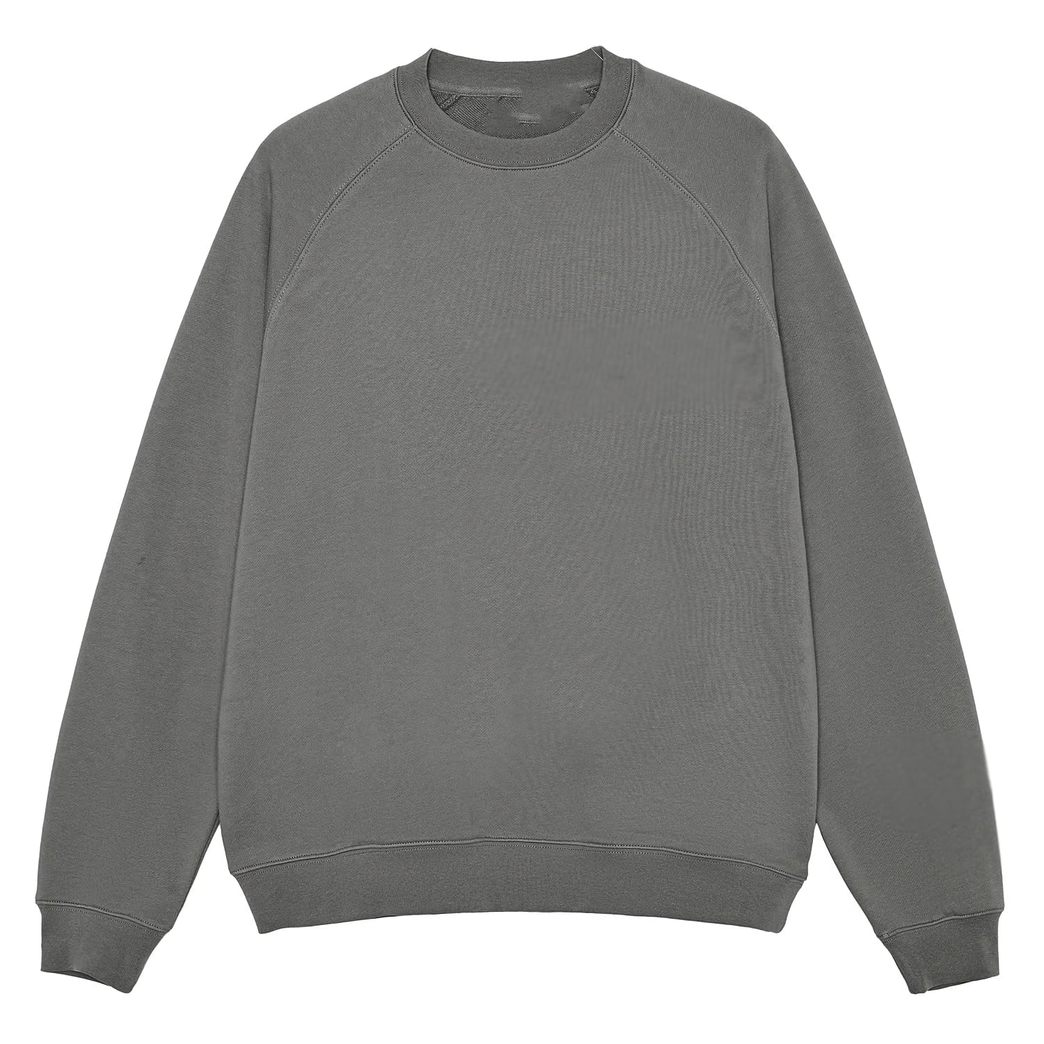 Sudadera Holgada Vintage para Mujer, Cuello Redondo, Forrada de Felpa