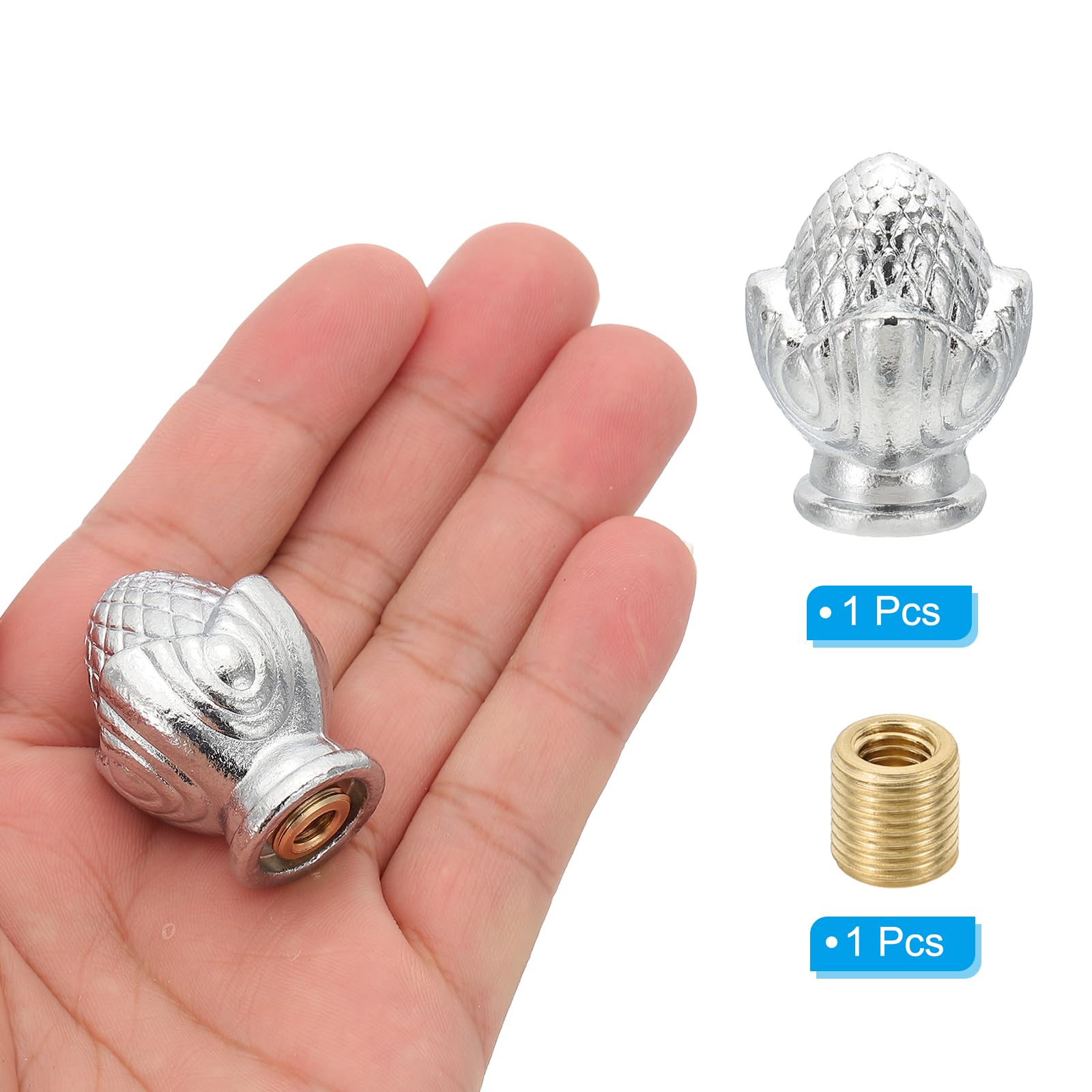 PATIKIL 36 x 28mm Lamp Finials Caps Knob - Image 3