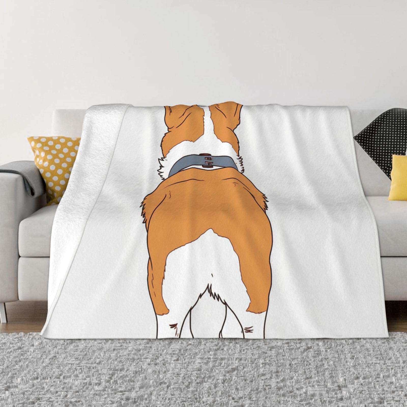 Couverture en micro polaire marron de qualité supérieure pour lit et canapé douillet