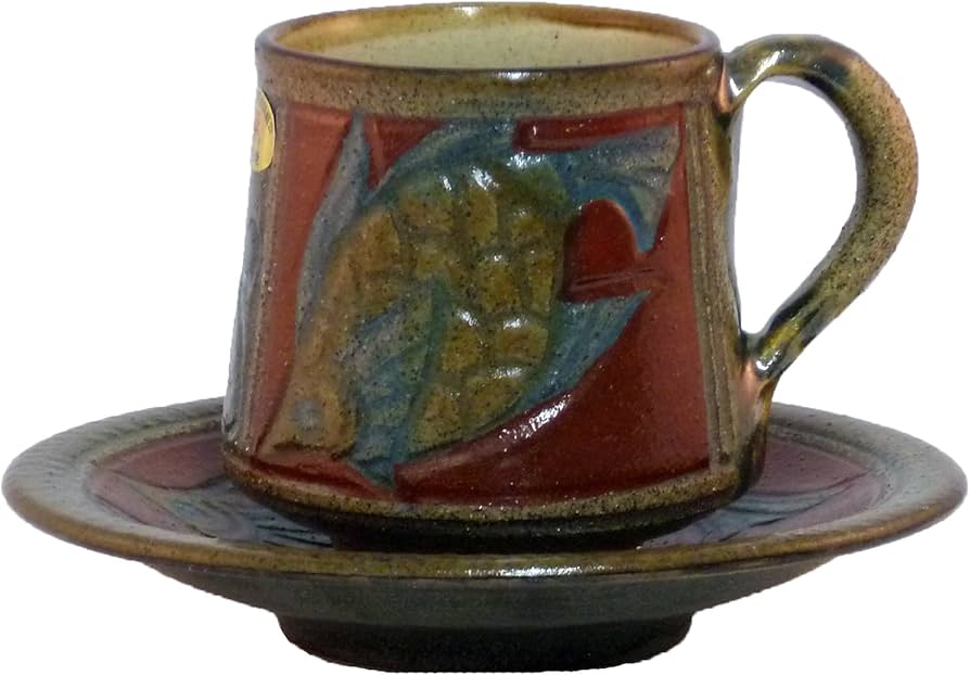 Amazon.co.jp: 清正陶器 赤絵魚紋マグカップ (角) ・ソーサー (2匹魚紋 Amazon.co.jp: 清正陶器 赤絵魚紋マグカップ (角) ・ソーサー (2匹魚紋