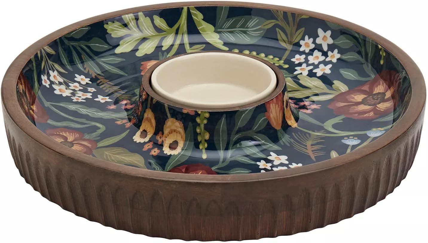 Member's Mark 15in. Mango Wood Chip & Dip Serving Platter