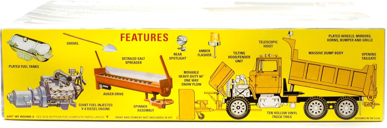 AMT Ford LNT-8000 Snow Plow 1:25 Scale Model Kit