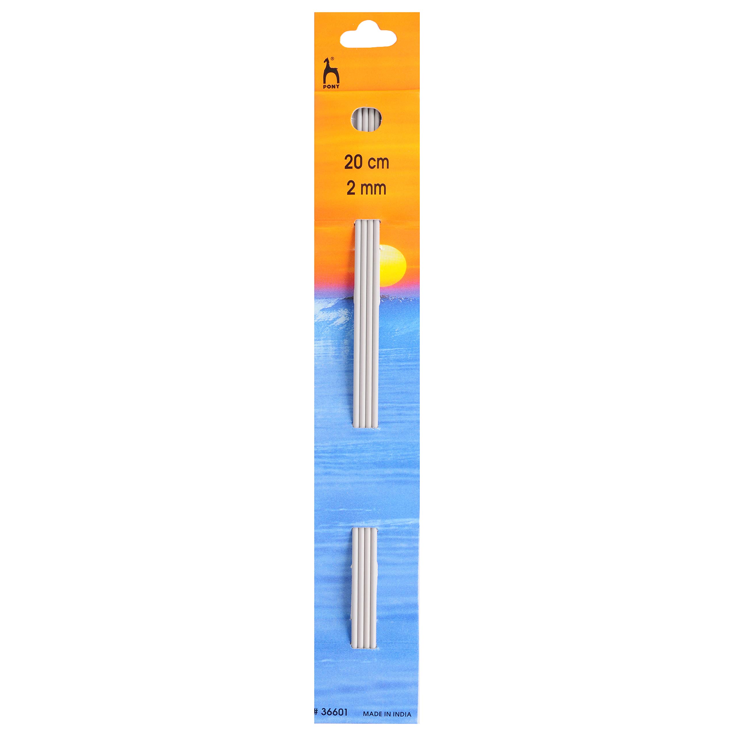 Pony Double Ended Knitting Pins - 20Cm x 2.00mm, Set of 4