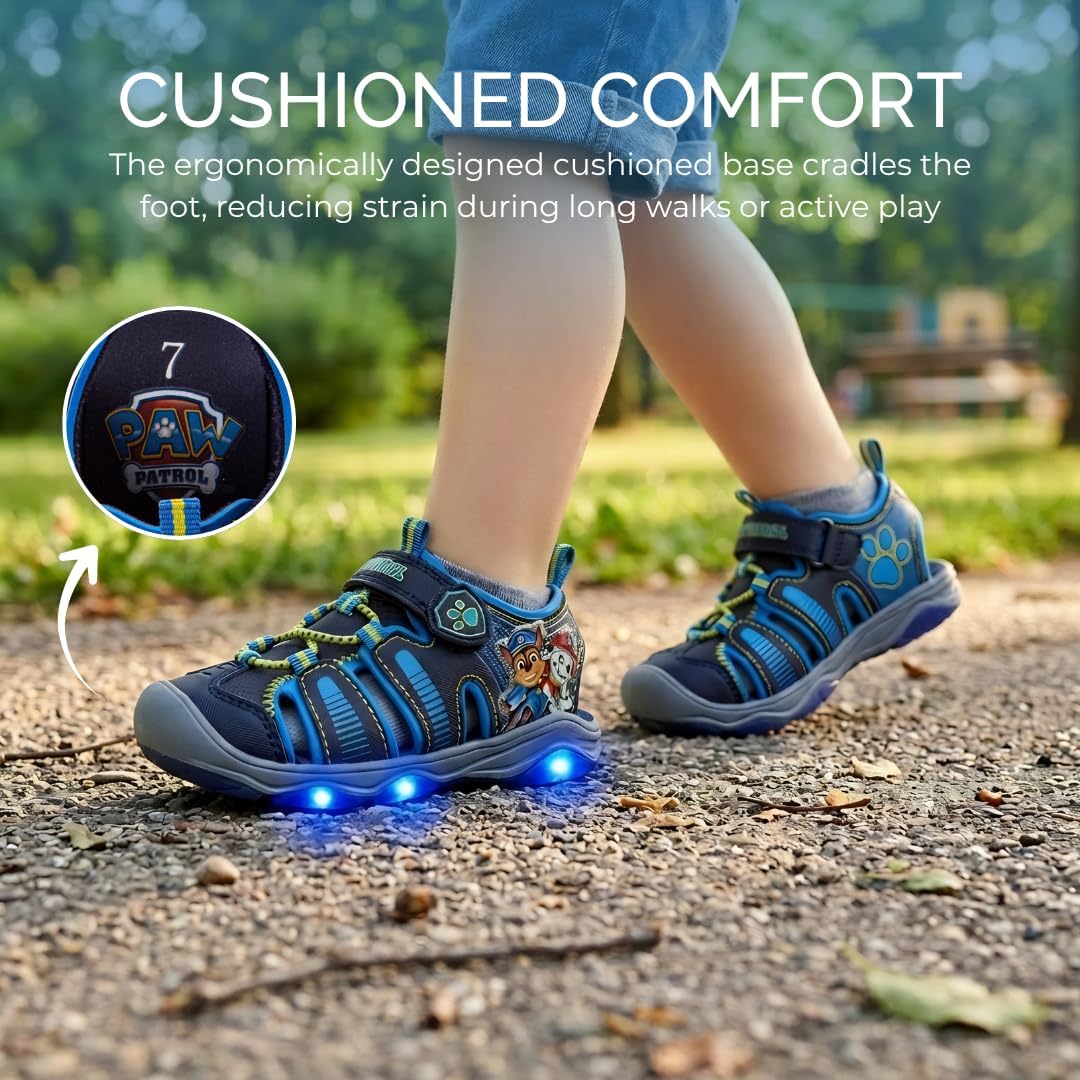 Paw Patrol Sandals LED Light Up Chase Marshall Water Shoes (Toddler/Little Kid) image 3