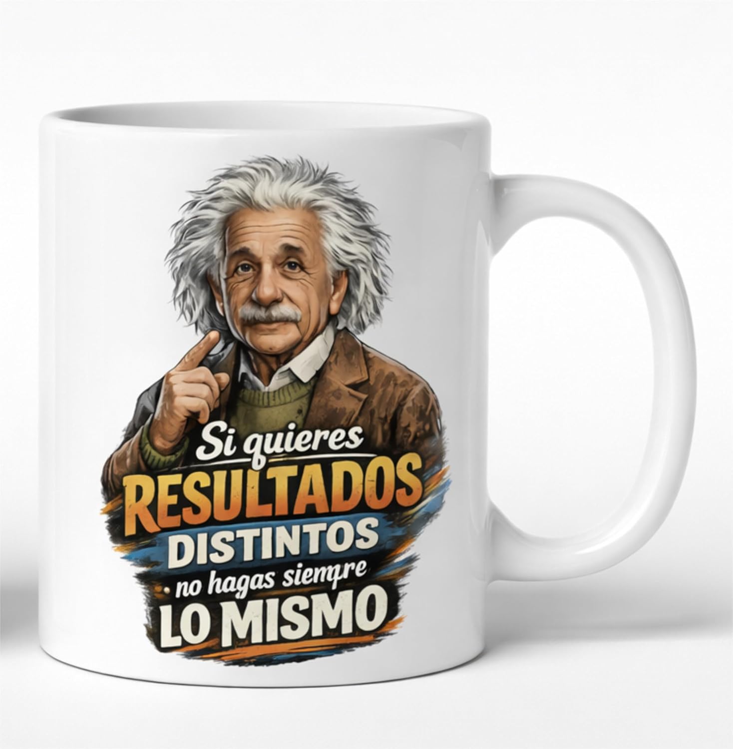 Taza divertida oficina Einstein