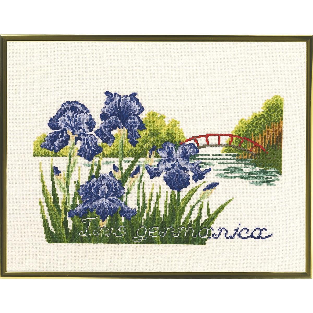 MARUSSIA Eva zestaw do haftu krzy?ykowego z motywem kwiatowym, 33 x 25 cm