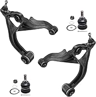 Vista 168 de Detroit Axle - 4 brazos de control de extremo delantero para Nissan Frontier Xterra 2000-2004 Brazos de control inferior y superior con rótulas