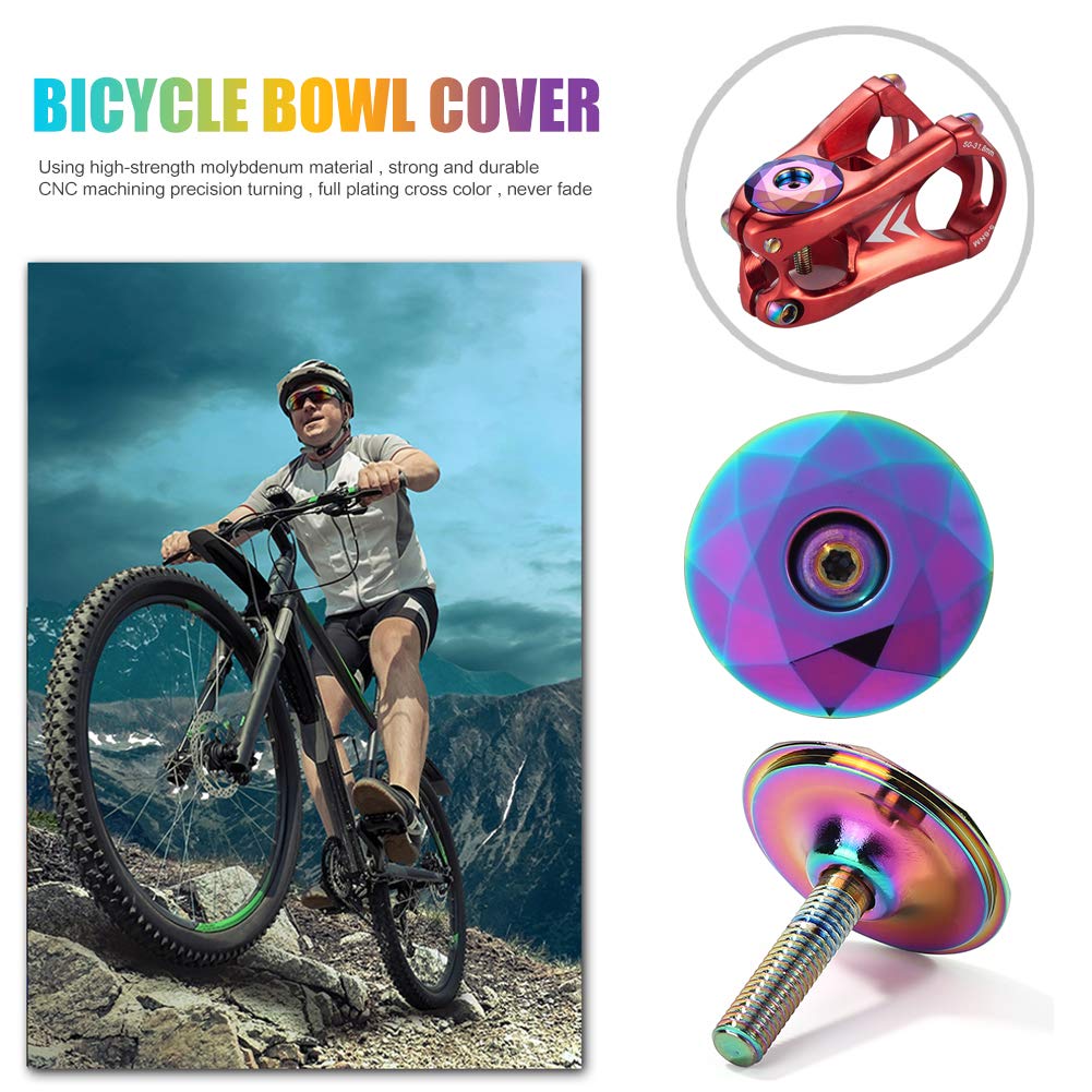 Tomotato Vite per Serie Sterzo Professionale per Bicicletta, Tappo Superiore per Cuffia con Stelo in Lega di Alluminio Bullone MTB Espansore per Forcella per Bici Tappo da 1/1,25 Pollici(Rosso Tomotato Vite per Serie Sterzo Professionale per Bicicletta, Tappo Superiore per Cuffia con Stelo in Lega di Alluminio Bullone MTB Espansore per Forcella per Bici Tappo da 1/1,25 Pollici(Rosso