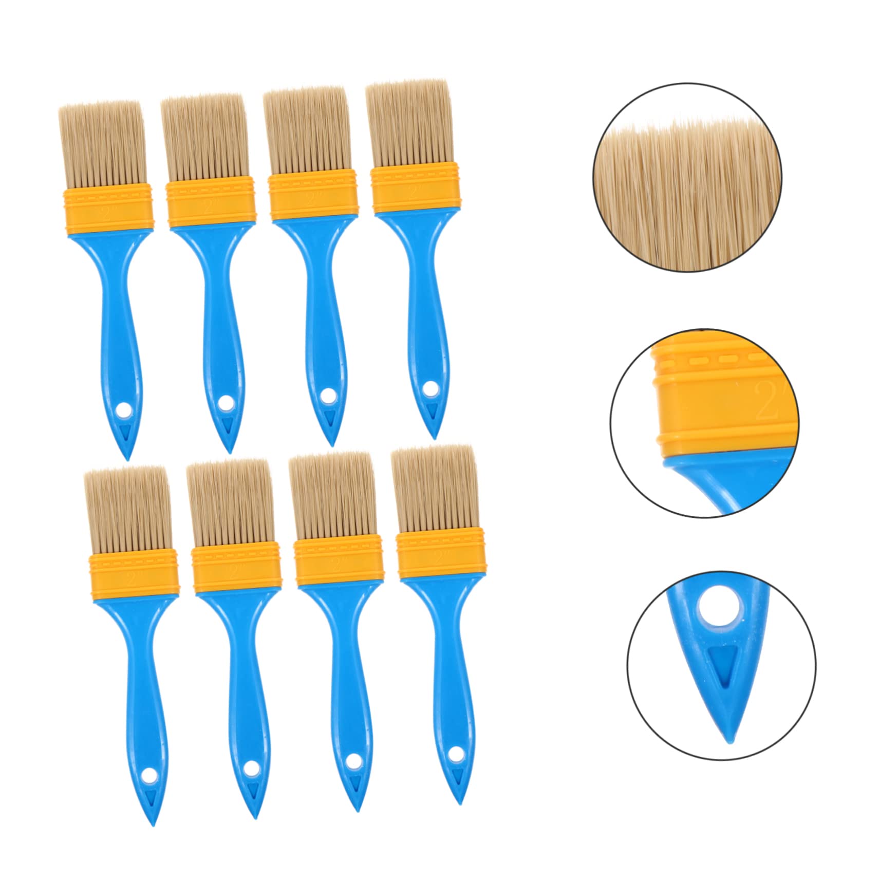 SHINEOFI 20piezas Pincel para Pintura y Barbacoa Material Plástico Nylon Apto para Pasteles y Tartas Pincel De Óleo