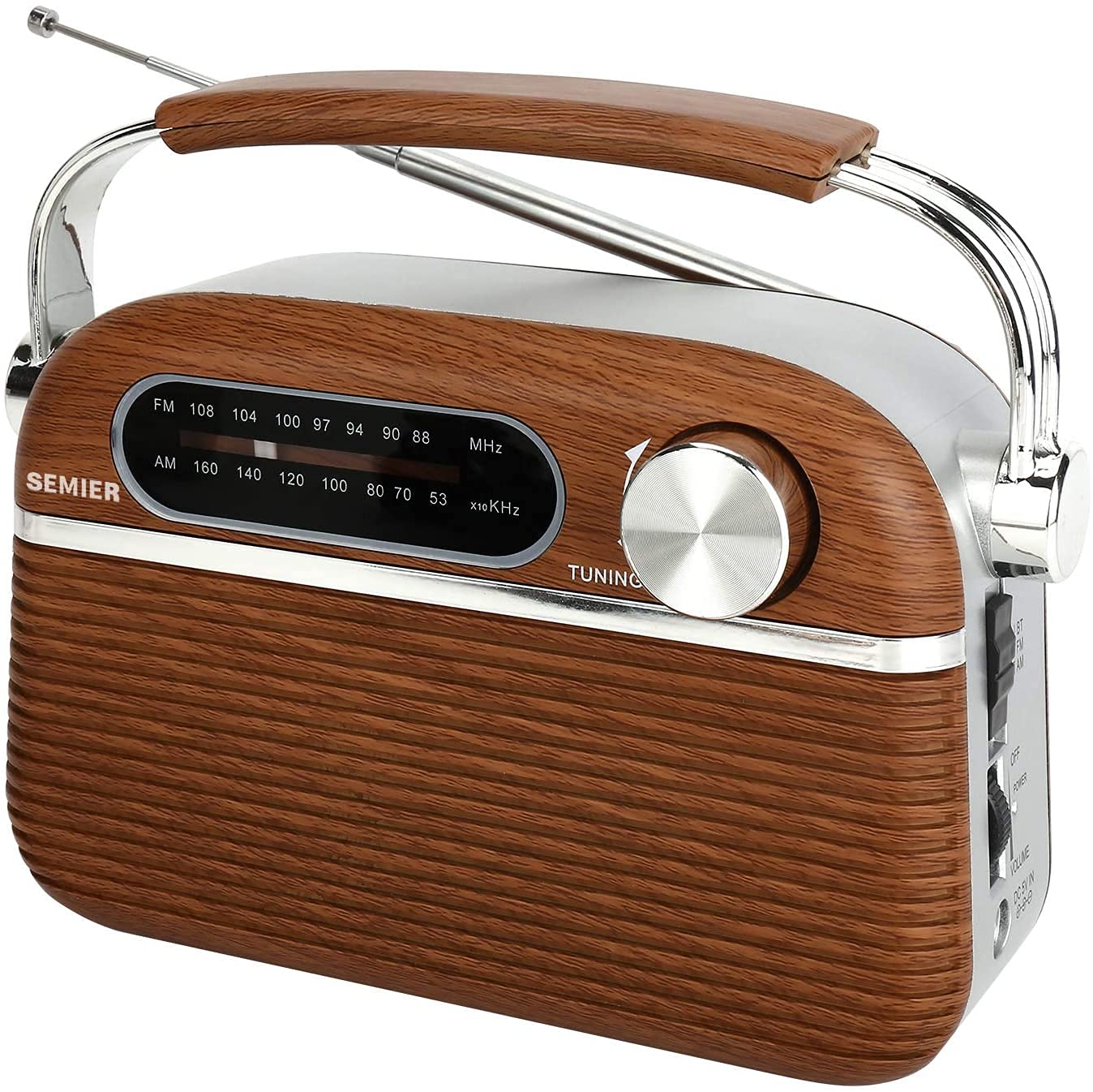 Buy Retro AM FM Portable Radio Bluetooth Speak, Battery Operated Radio