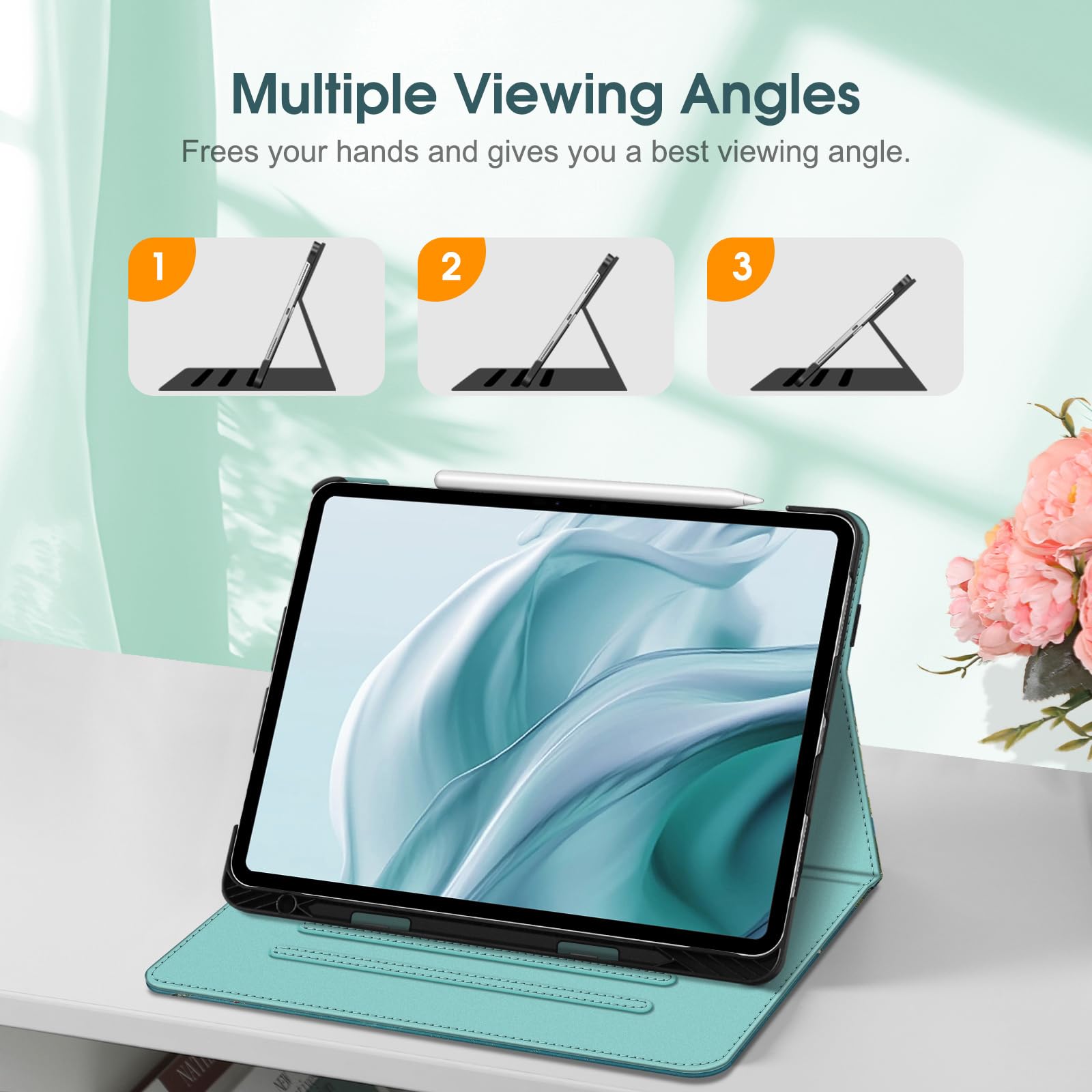 Fintie Case For IPad Air 4 10.9 Inch 2020 With Pencil Holder Multi Angle Viewing Folio Stand Cover Supports Pencil 2nd Gen