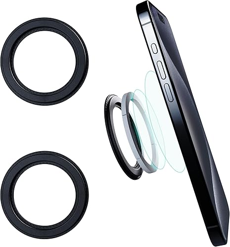 CHARGEWORX Paquete de 3 soportes magnéticos de pared y soportes para teléfono para paredes de ducha, baño y cocina, compatible con iPhone