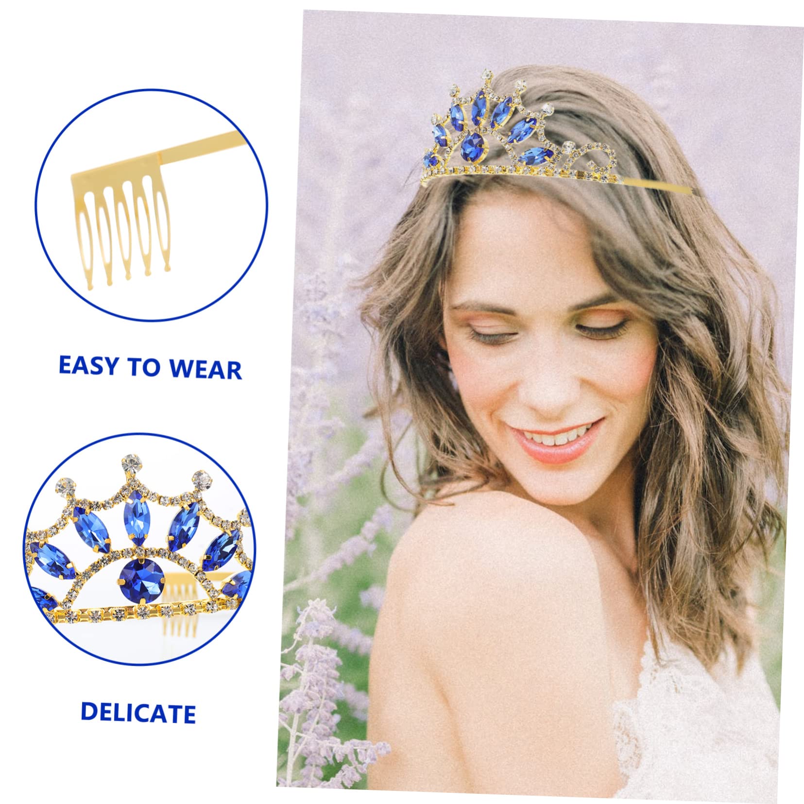 GALPADA 5piezas De Para Diadema Elegante De Rhinestone Para Bodas y Cumpleaños Accesorio De Fiesta Diseño Sofisticado y Para