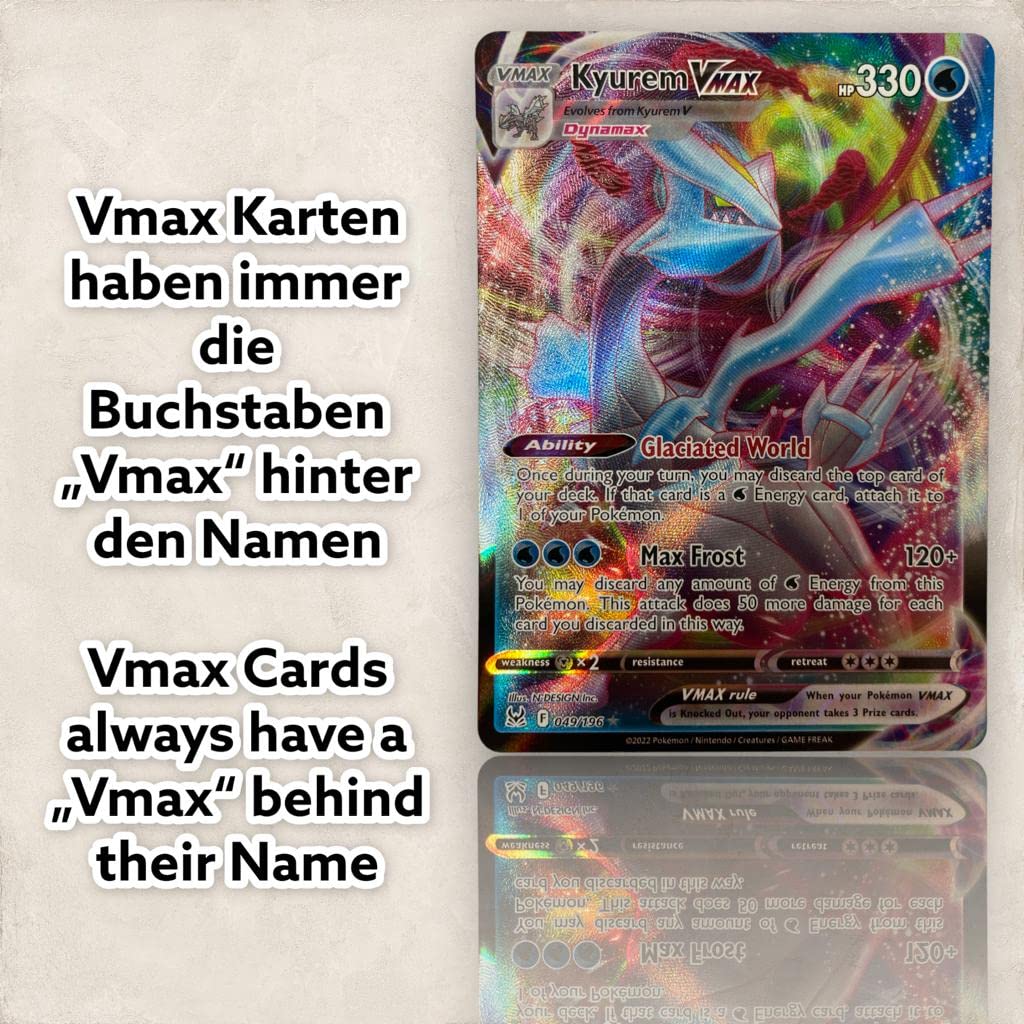 Carte V/GX/EX Ultra raro V Card + 1 Heartforcards® Toploader, 3 pezzi