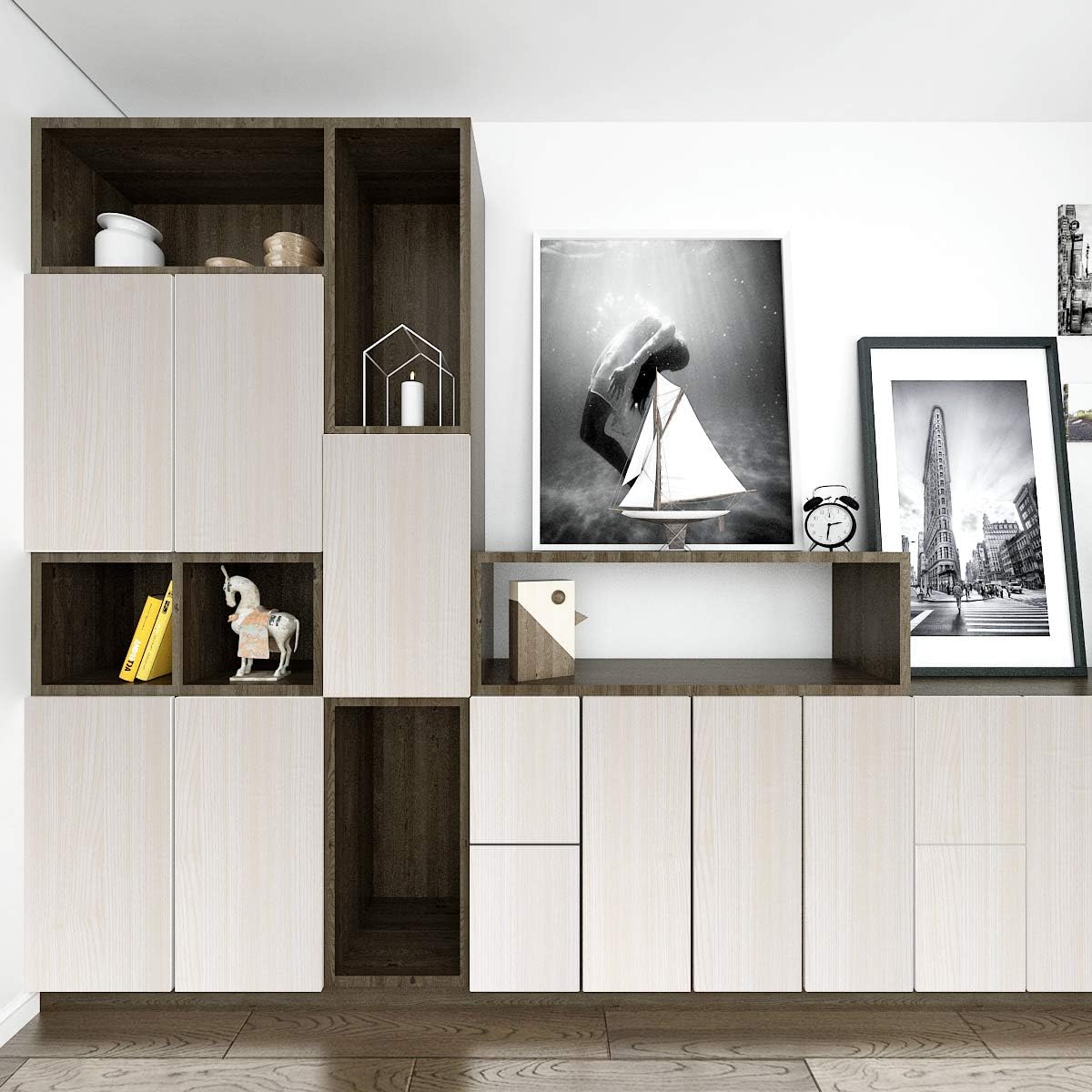 Livelynine 24X394 Inch Large Natural Off White Oak Wood Contact Paper for Countertops Peel and Stick Waterproof Desk Cover Kitchen Vinyl Wrap Cabinet Wallpaper Adhesive Woodgrain Counter Top Covers