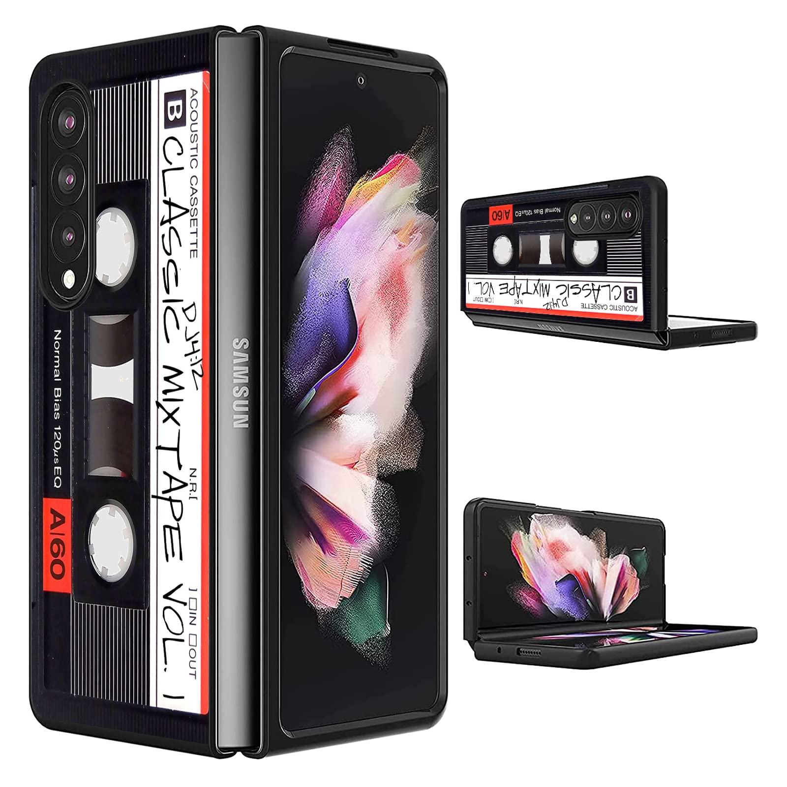 Galaxy Z Fold 4 Case,for Samsung Z Fold 4 5G Case,Ultra Thin Slim Hard PC Folding Shookproof Protection Stylish Girly Anti-Scratch Phone Case for