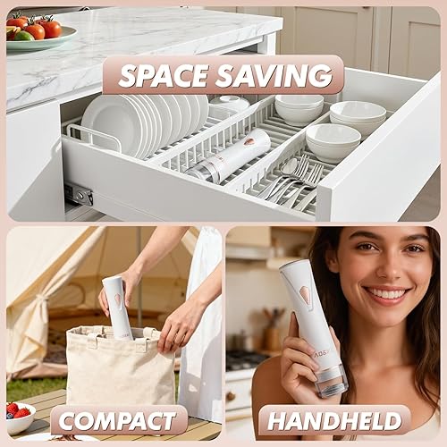 Miniatura 4 de Sellador al vacío compacto para sellador de alimentos Máquina selladora al vacío portátil de mano para almacenamiento de alimentos, sellado al vacío