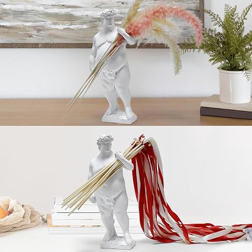 Miniatura 7 de Figura creativa de resina de David de 13.78 pulgadas, figura divertida de obesidad griega, escultura de David, adornos para decoración del hogar