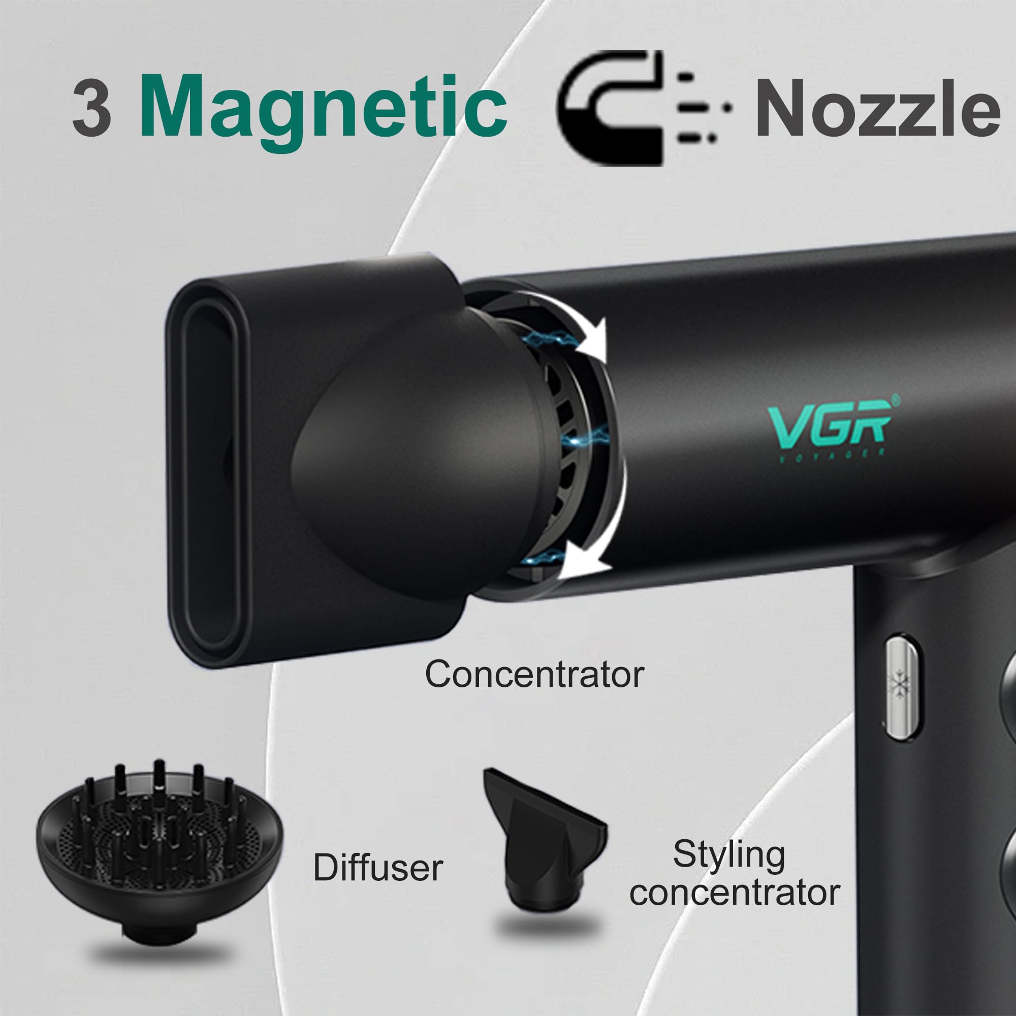 Amazon.com : VGR 401 Negative Ionic Hair Dryer, Professional BLDC