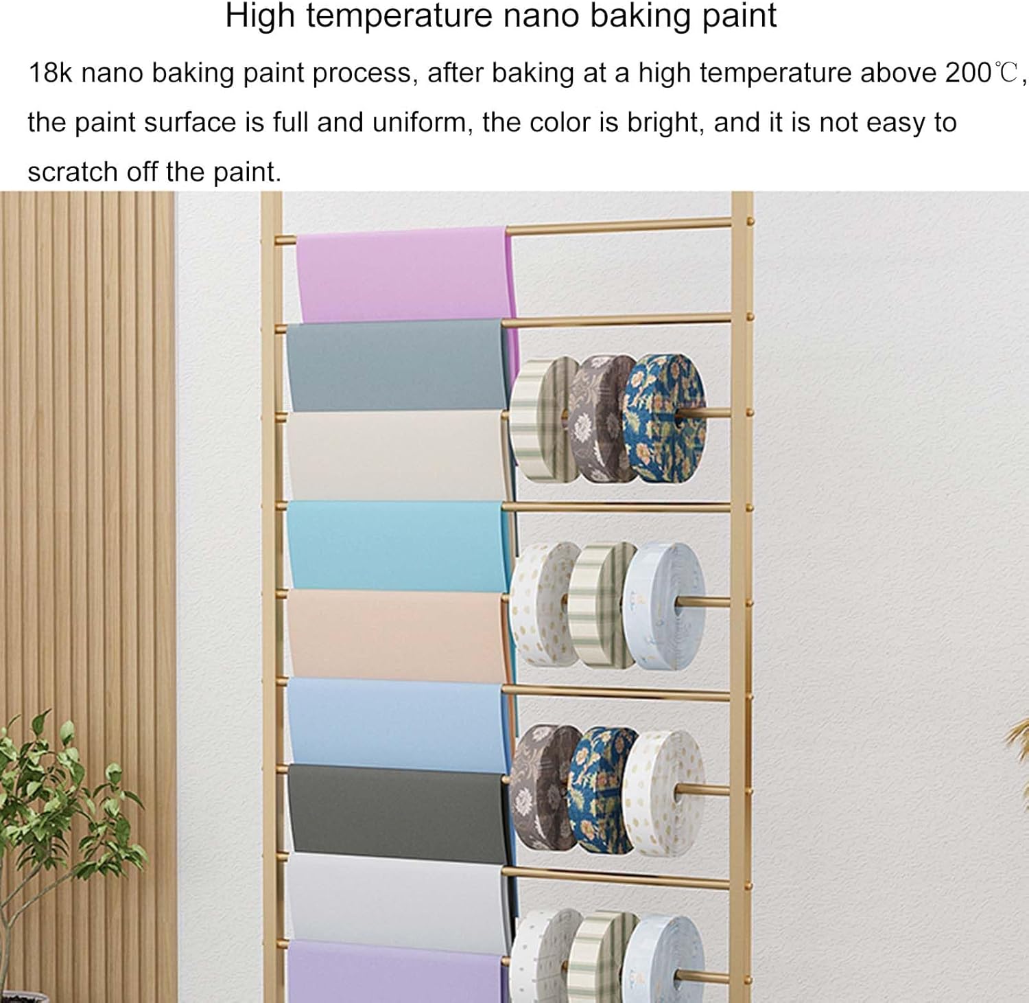 Freestanding Metal Scarf Organizer Rack - Double-Sided Hanging Display Stand for Hijabs, Shawls, Ties, Belts, Towels - Ideal for Retail Boutiques and Home Storage