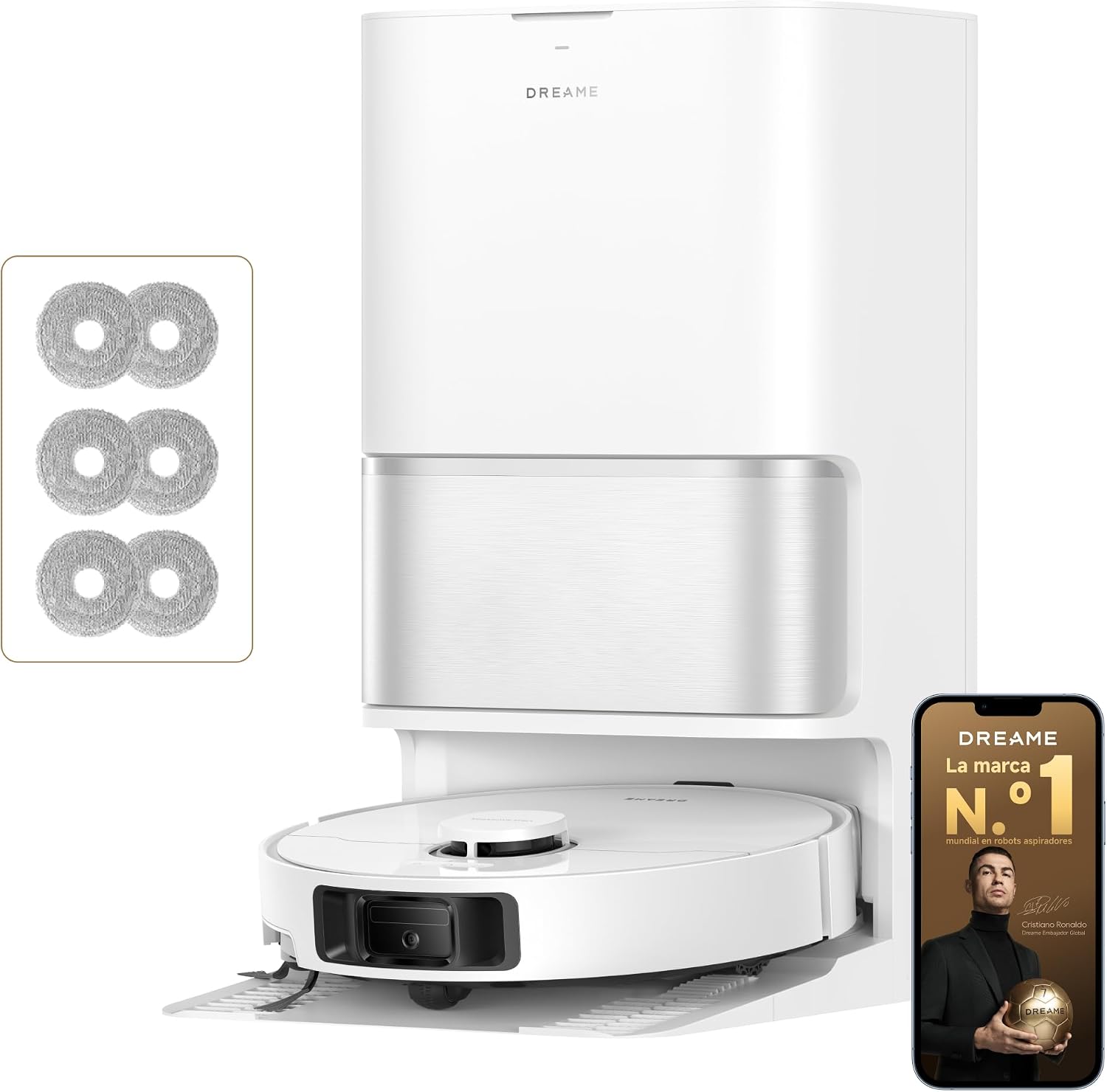 dreame L10s Ultra Gen 3 Kit-A Robot aspirador e esfrega, sucção de 25.000 Pa, escova lateral e roupa extensível, AceClean DryBoard e auto-limpeza automática de roupa, secagem com ar quente