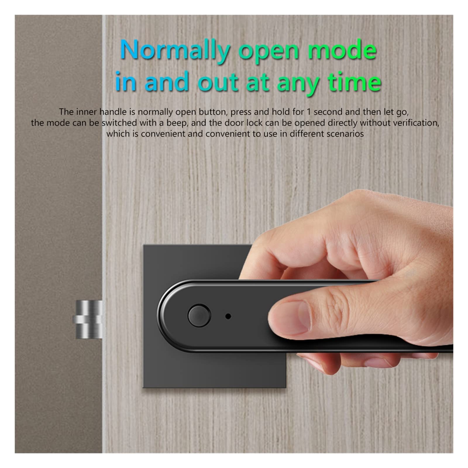 Serratura Smart, Serrature for impronte digitali Maniglia biometrica Serratura for porta intelligente Password for la casa intelligente Gateway di protezione della sicurezza senza chiave(Gateway)