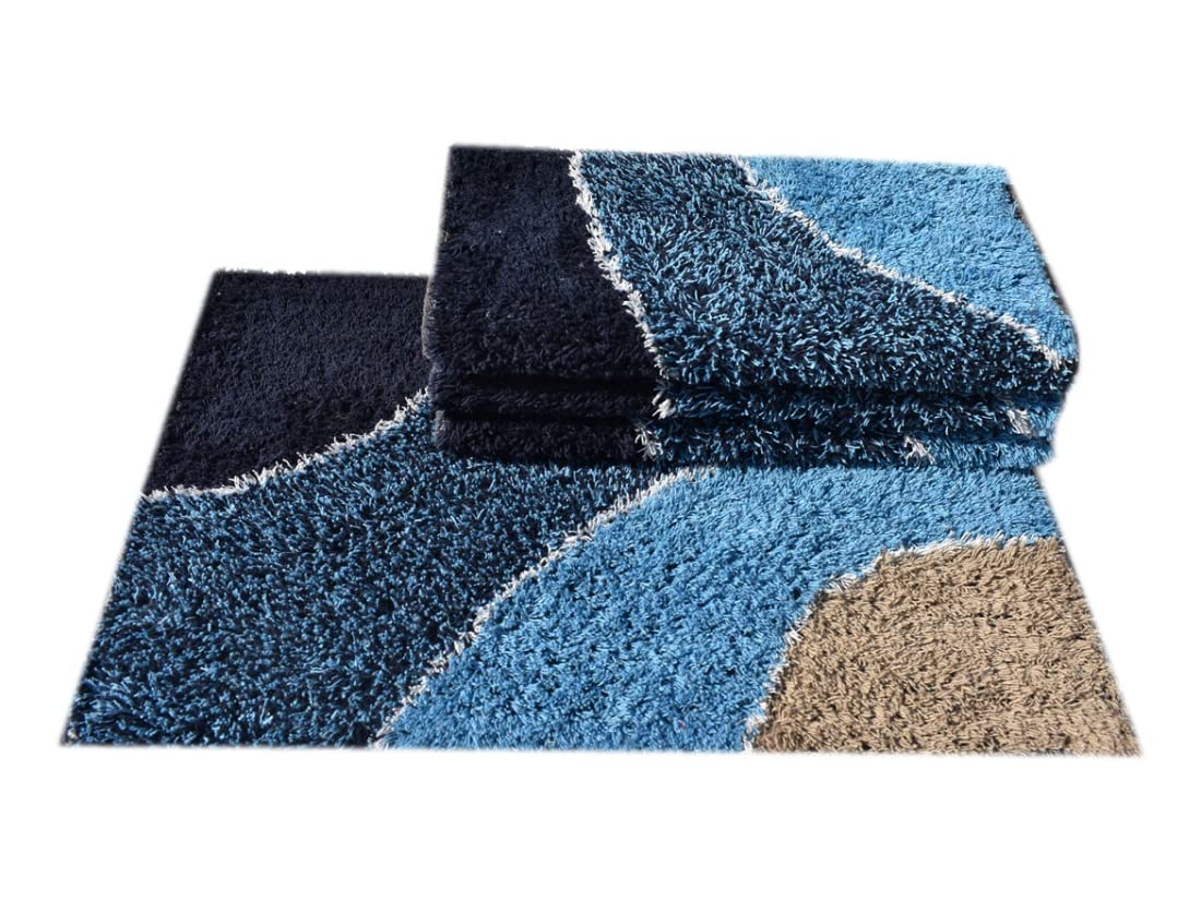 SHF® Cotton Door Mats Bathmats for Home & Office Set of 4 Pc Size 40x60