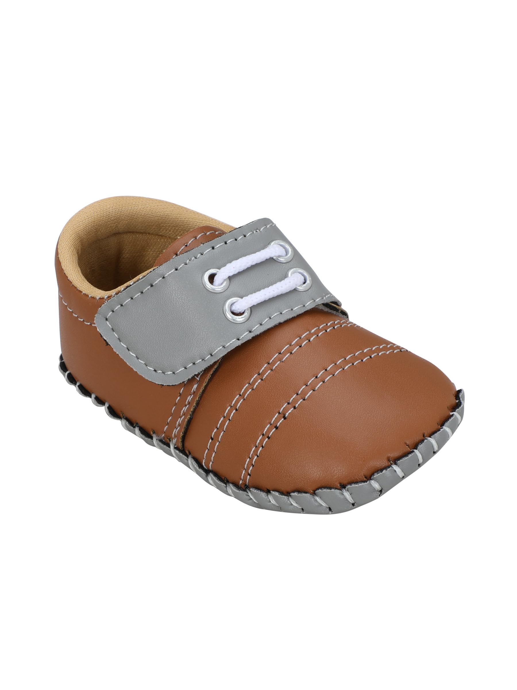 puresole Baby Booties for Boys & Girls - Soft Cotton, Non-Slip Sole, Cozy & Comfortable for Newborns (6 TO 12 MONTHS)-picture-10