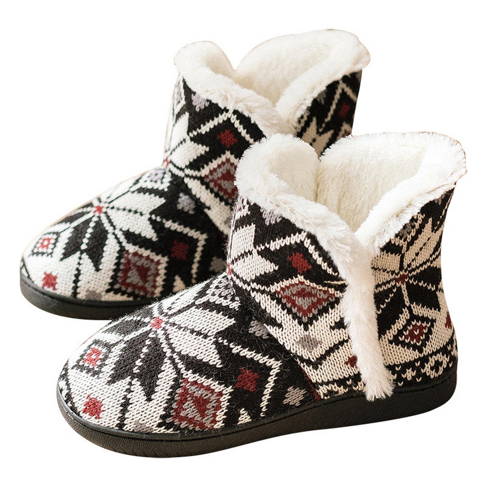 HIHELO Ciabatte Donna Invernali Pantofole Di Cotone Invernale Inverno Donne Con Le Pantofole Per La Casa Con Tacchette Più Velluto Con Scarpe Calde Interne Ed Esterni