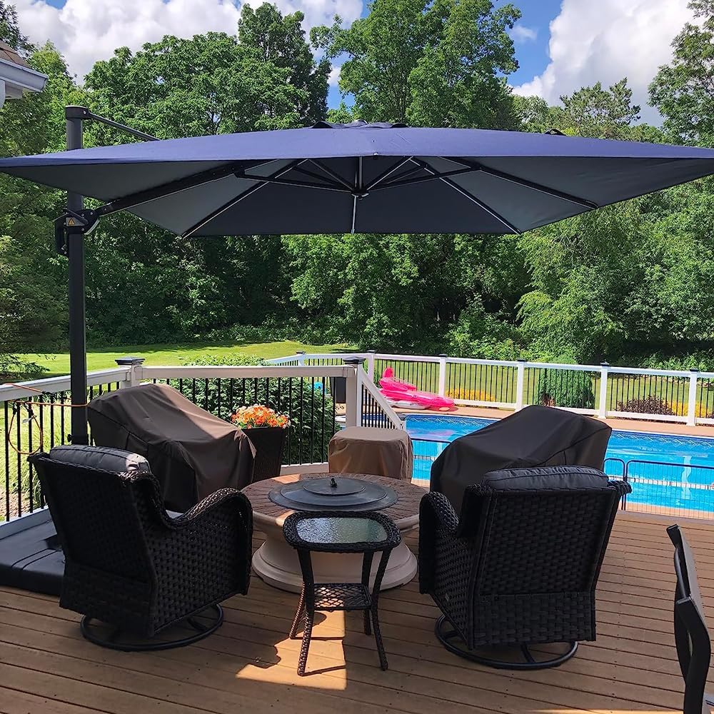 PURPLE LEAF Cantilever Offset Umbrella