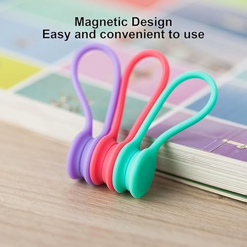 Miniatura 4 de Organizador de cables de silicona, clip de gestión de cables de auriculares, soporte de cable de datos, enrollador, organizador de cables de carga,