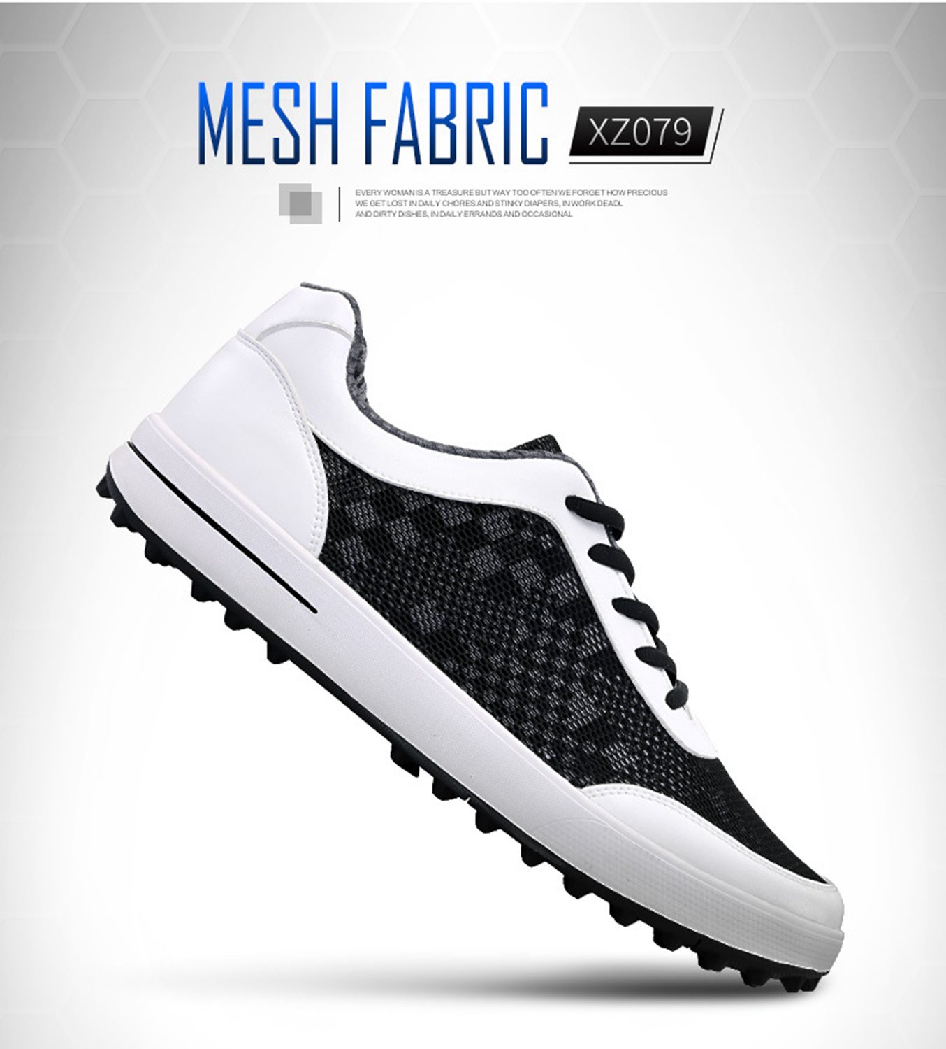 PGM Zapatos de Golf para Hombre al Aire Libre Impermeable y Antideslizante Zapatos de Golf Zapatillas Deportivas para Hombres