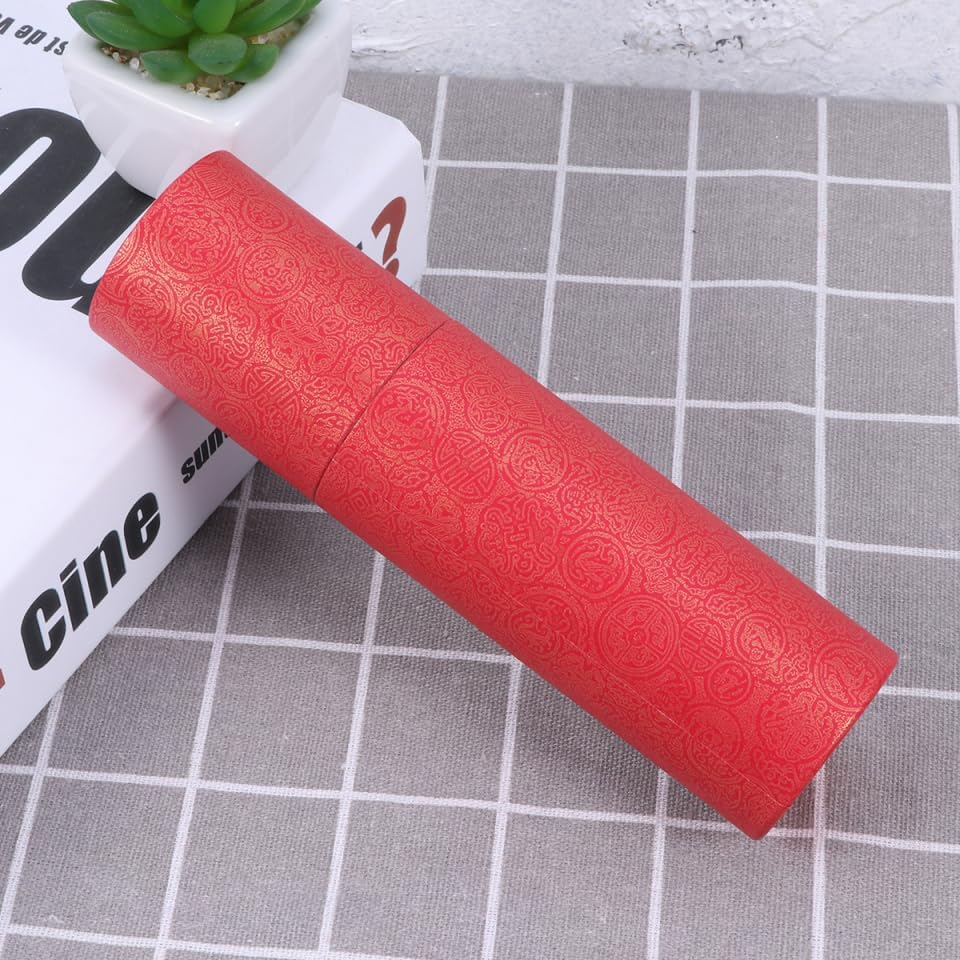 TEHAUX Photo Storage Tube 9.05 Inch Rigid Water Resistant Poster Container with Screw Cap Portable Organizer for Artwork Scrolls Maps Documents
