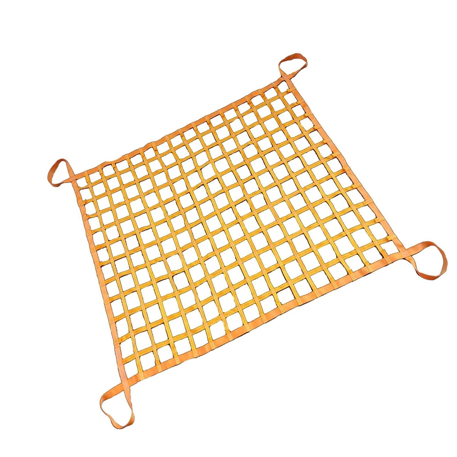 Frachthebenetz – Frachtnetz für Pickup-Ladefläche, Hebe-Frachtnetz, flaches Polyester-Schlingen-Hebenetz, quadratisches Netz, reißfeste Sicherheitsnetzgurte, Hängenetz zum Abschleppen (Größe:
